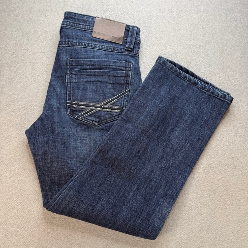 TK Axel Jeans Mens Slim Bootcut Fit 32x30 (FIT 34x28) Dark Wash Western Denim